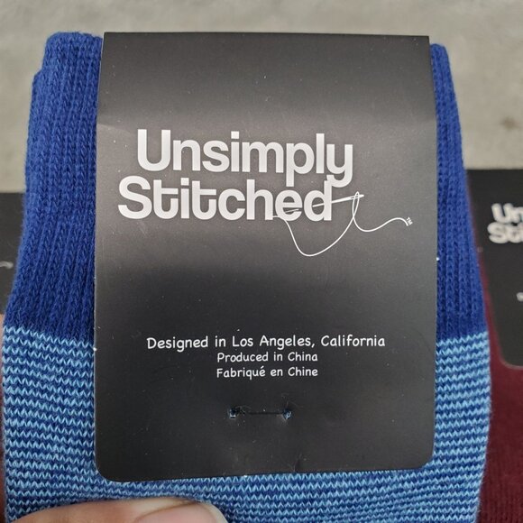 Unsimply Stitched Socks Mens One Size Four Pack Bundle of Crew Socks *NWT* - Picture 4 of 11
